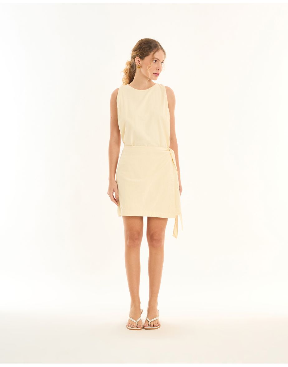 Vestido kasra art off-white