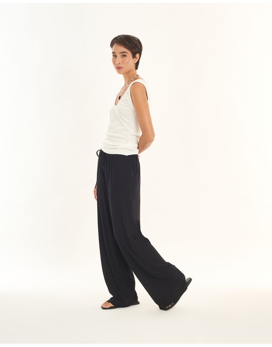 Calça rib art preto
