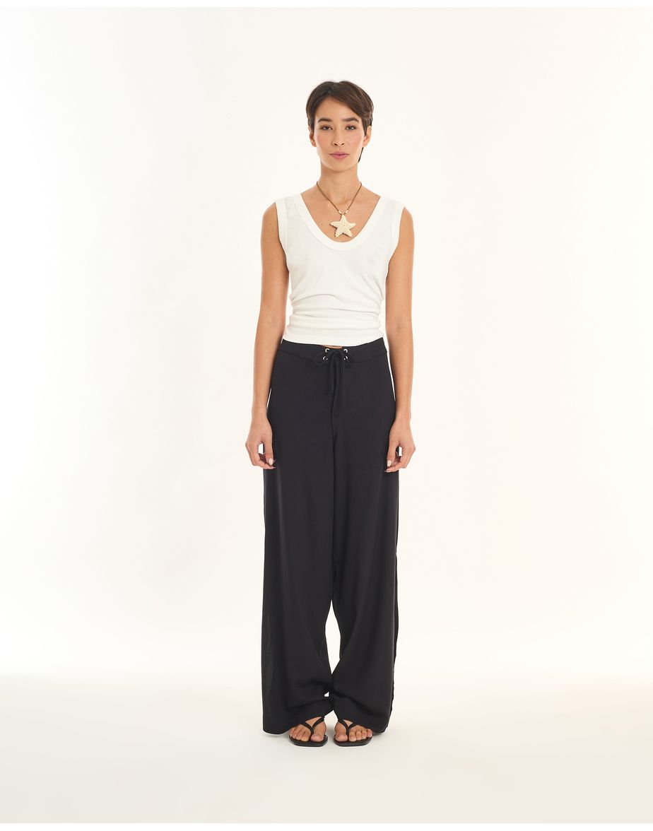 Calça crepe art preto