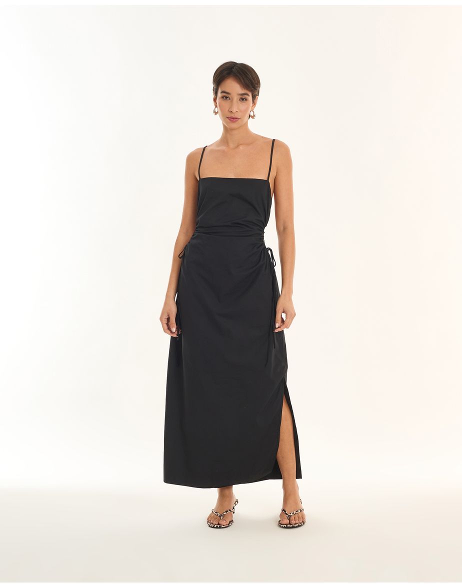 Vestido milano art preto