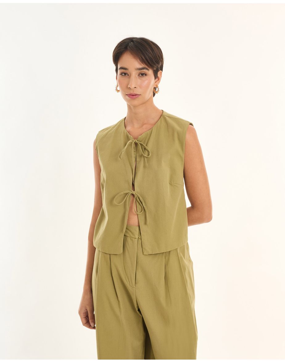 Blusa ravena art verde