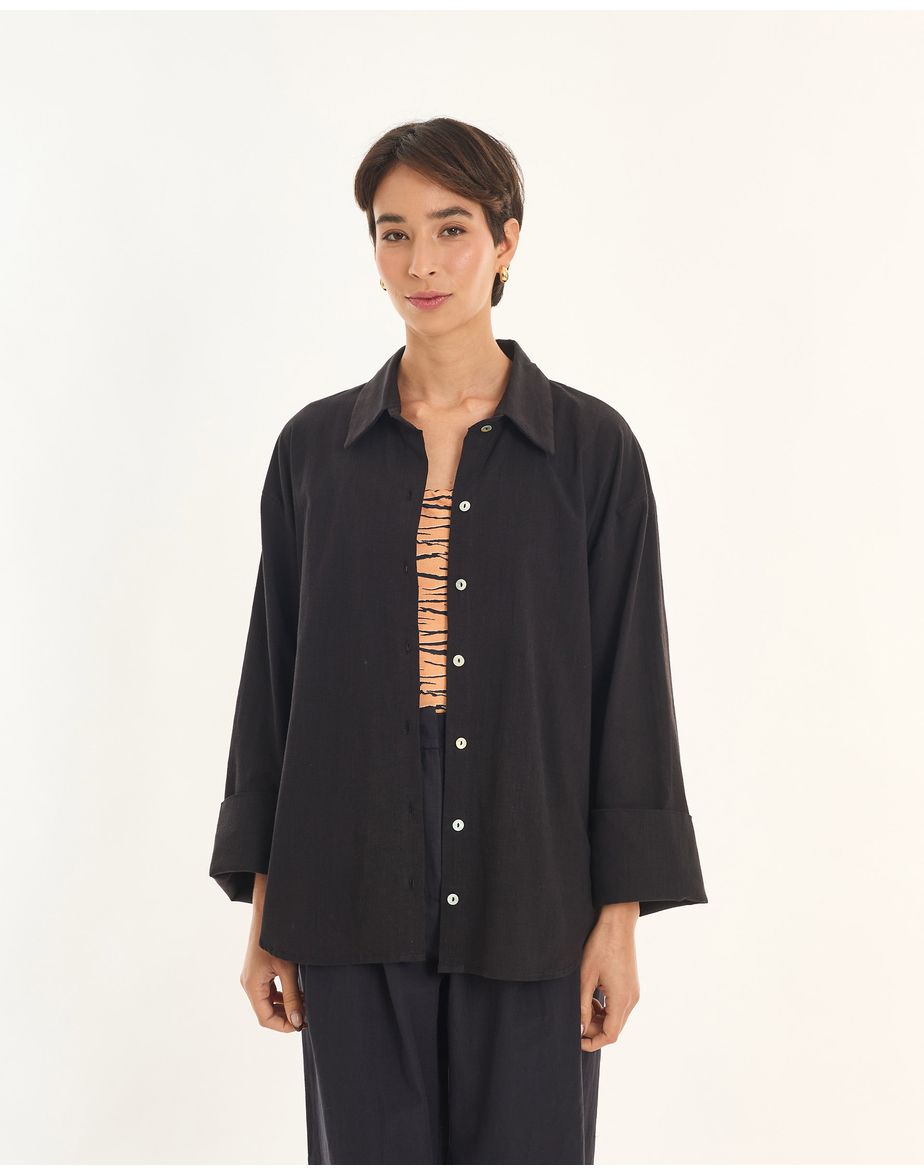 Camisa kasra art preto