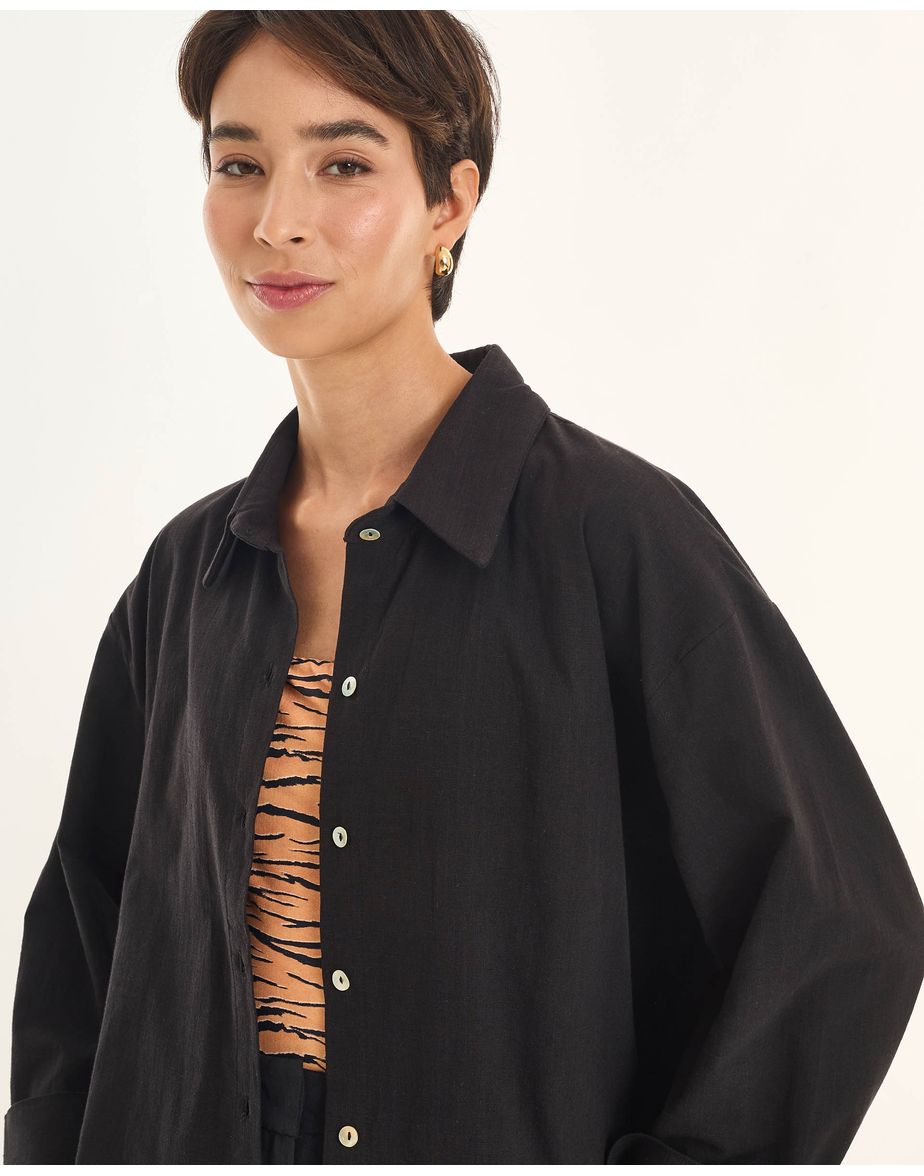 Camisa kasra art preto