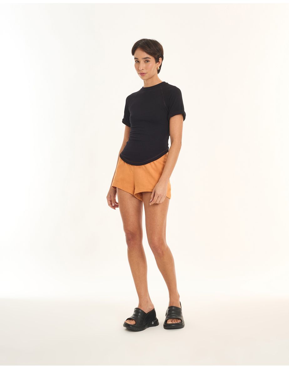 T-shirt rib art preto
