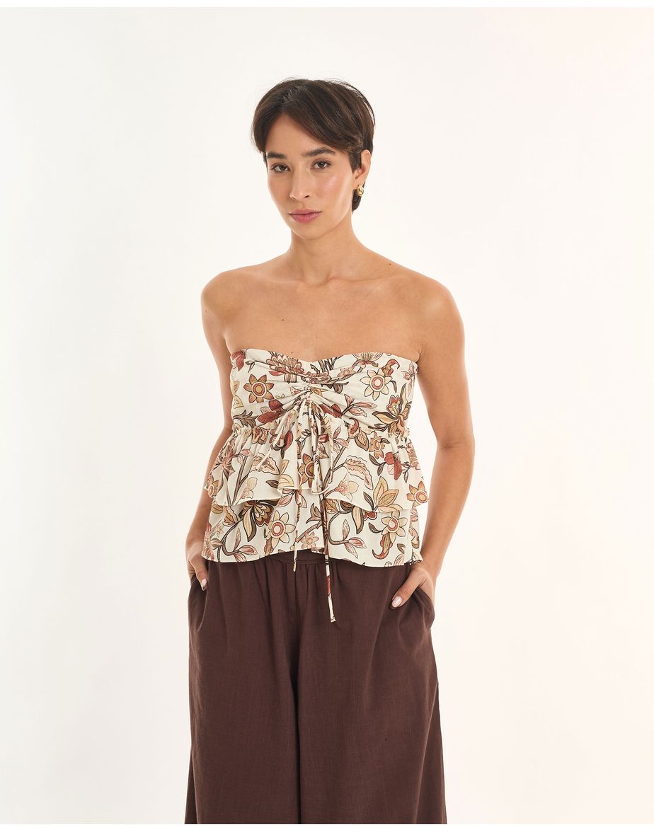 Blusa boho art estampado