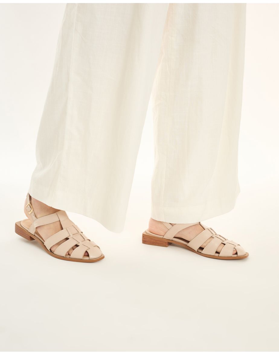 Sandália tiras ess  off-white