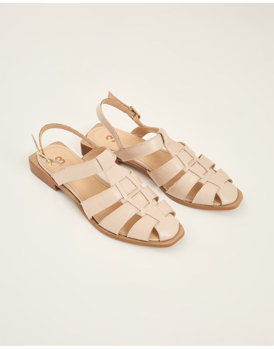 Sandália tiras ess  off-white