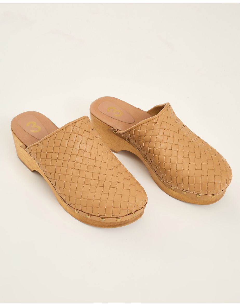 Mule madeira tic  bege