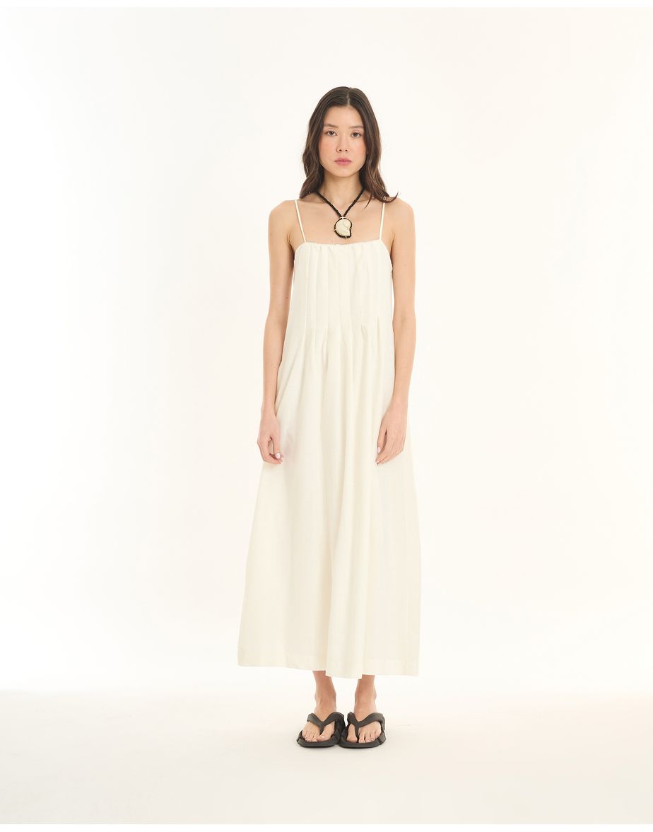 Vestido alça ess off-white