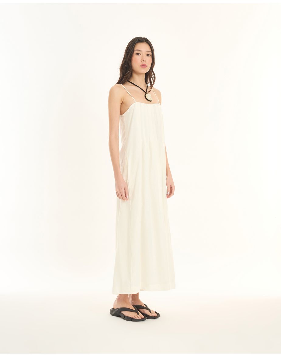 Vestido alça ess off-white