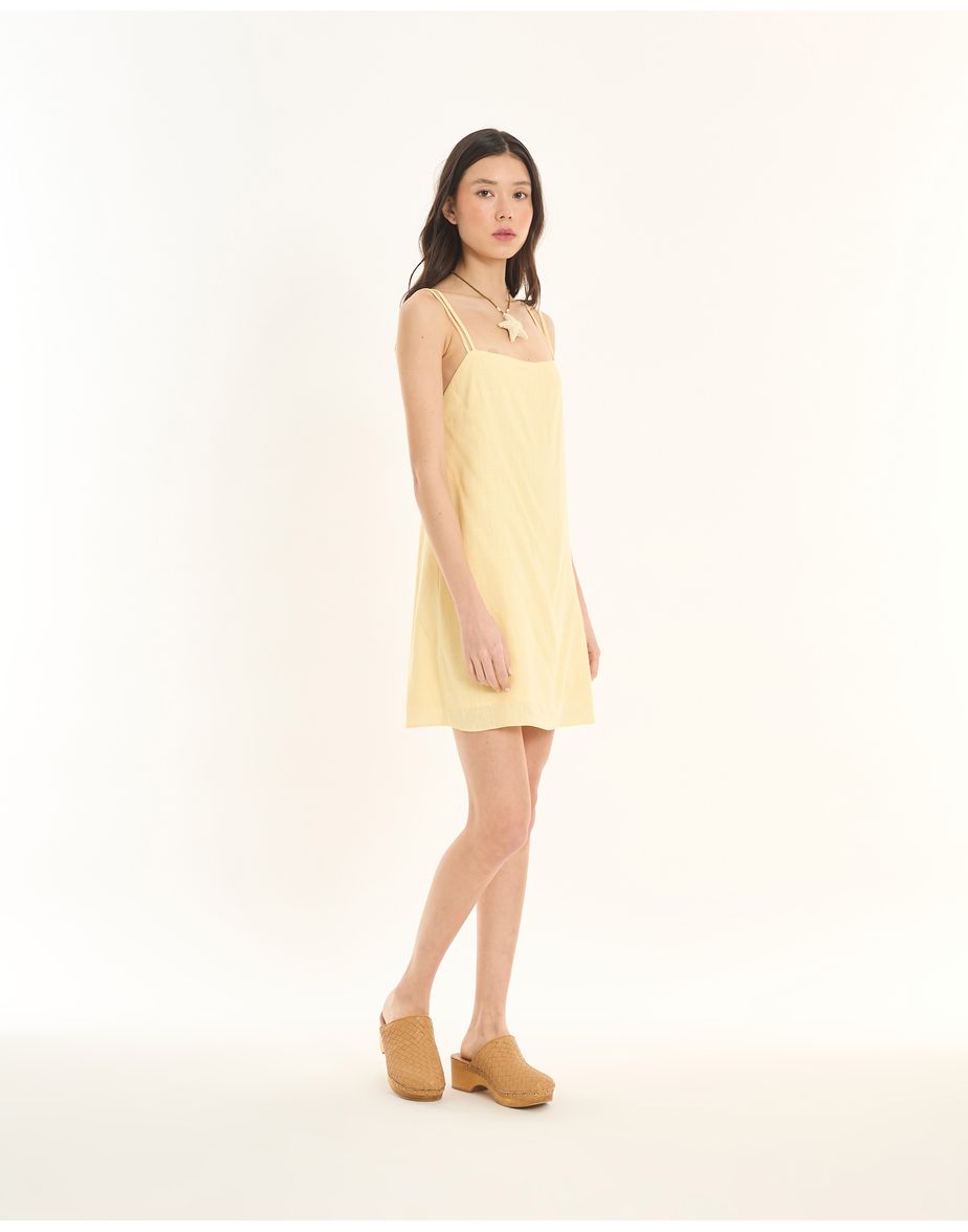 Vestido mini ess amarelo
