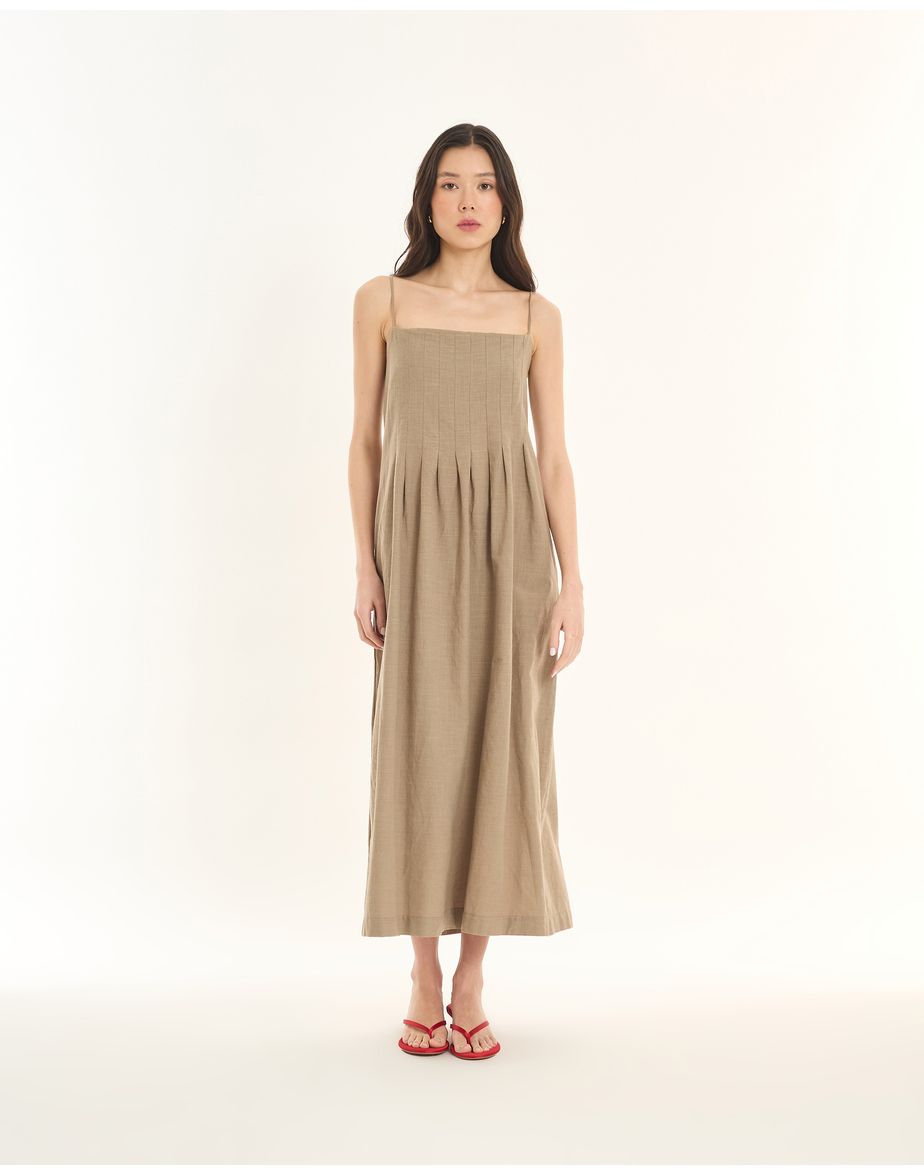 Vestido alça ess cinza