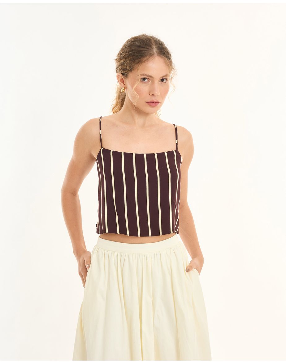 Blusa lenço tec estampado