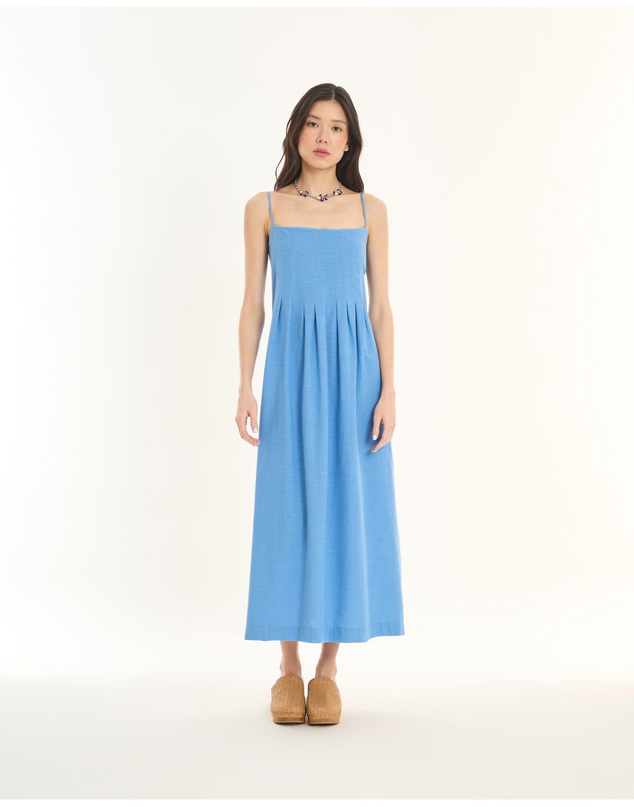 Vestido alça ess azul