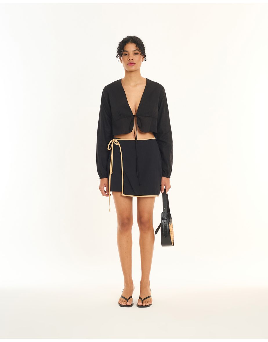 Saia cotton neo preto