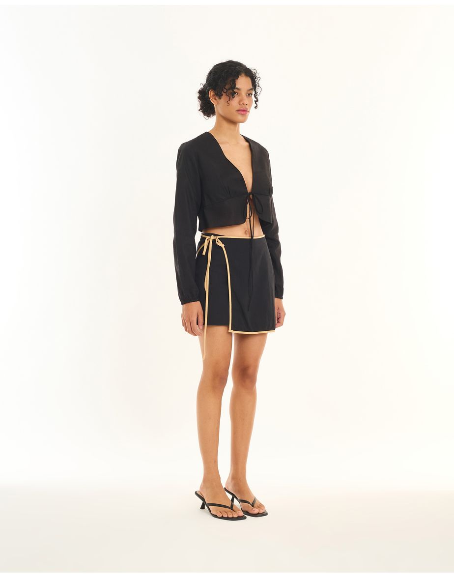 Saia cotton neo preto