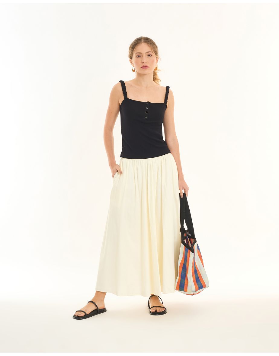 Saia tricoline tec off-white