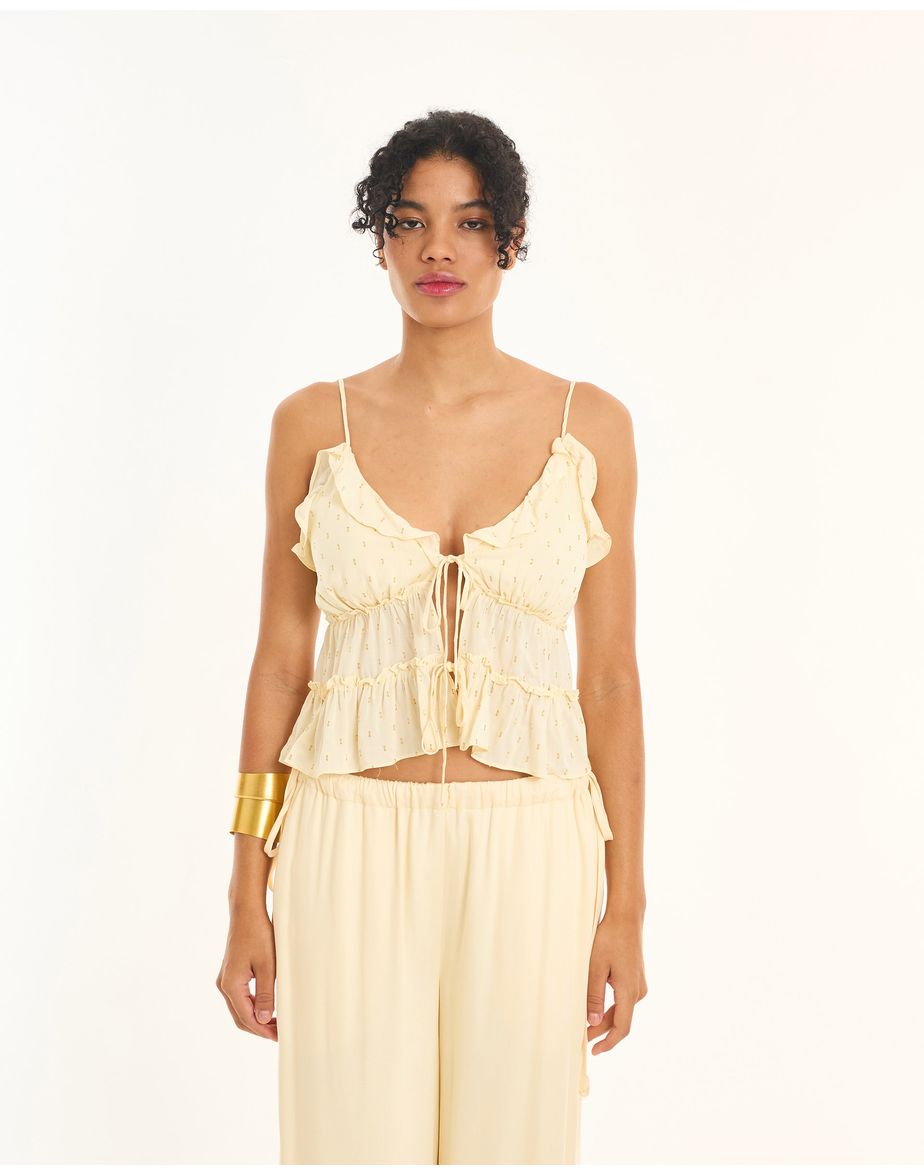 Blusa bossa neo off-white