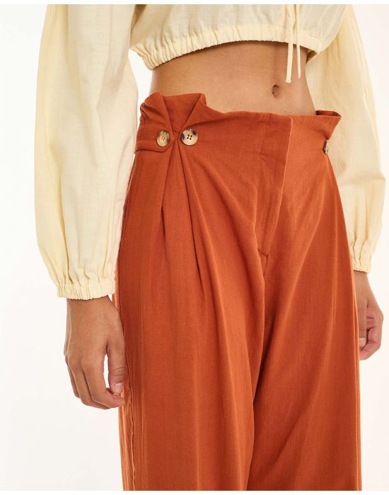 Calça cotton neo marrom