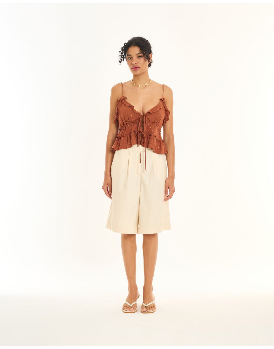Blusa bossa neo marrom