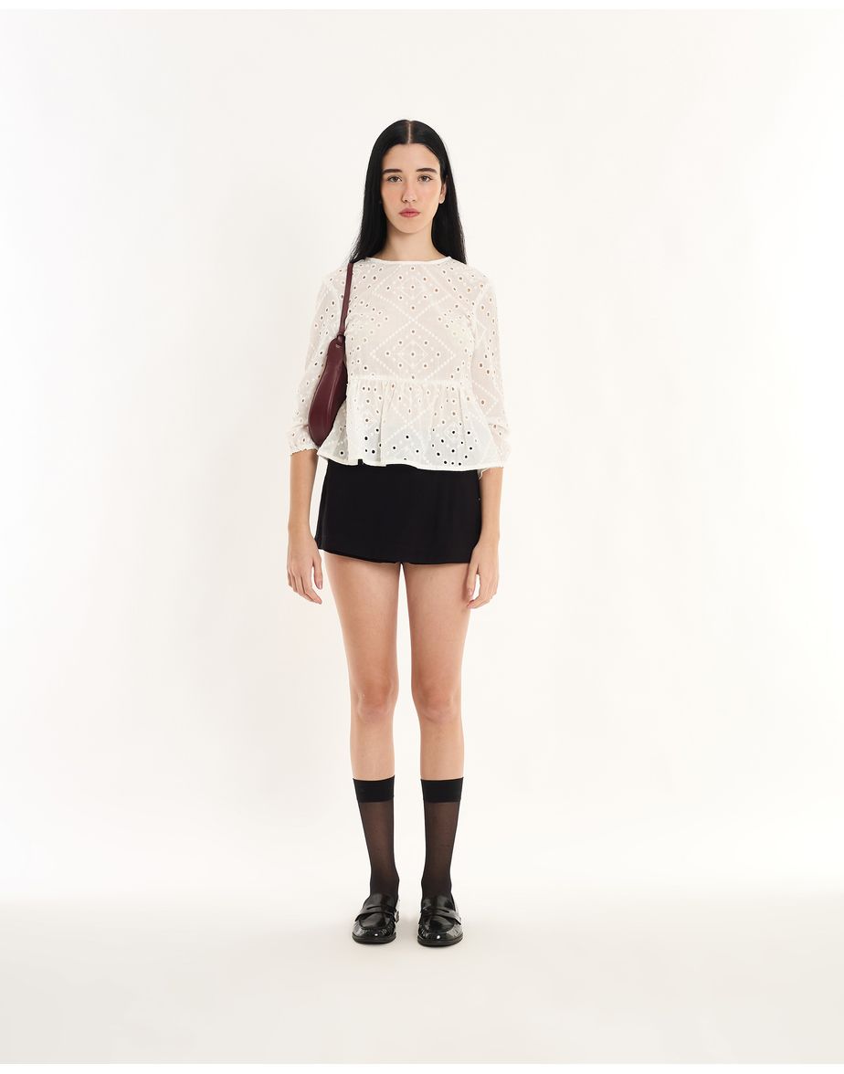 Blusa laise pen branco