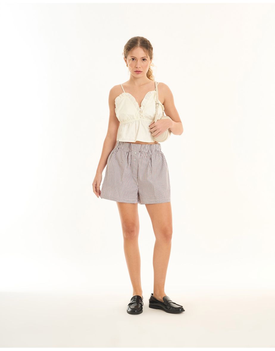 Short listrado tec listrado