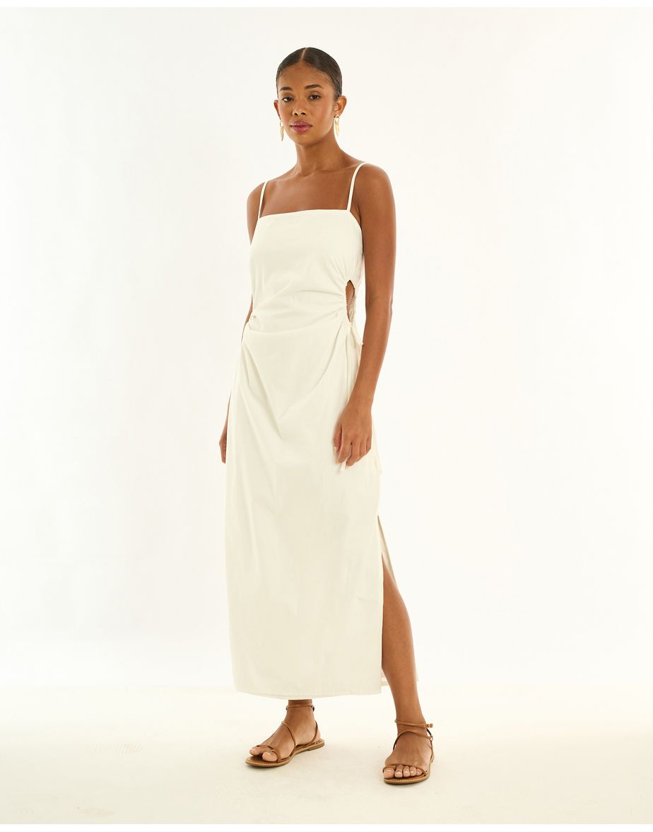 Vestido milano art off-white