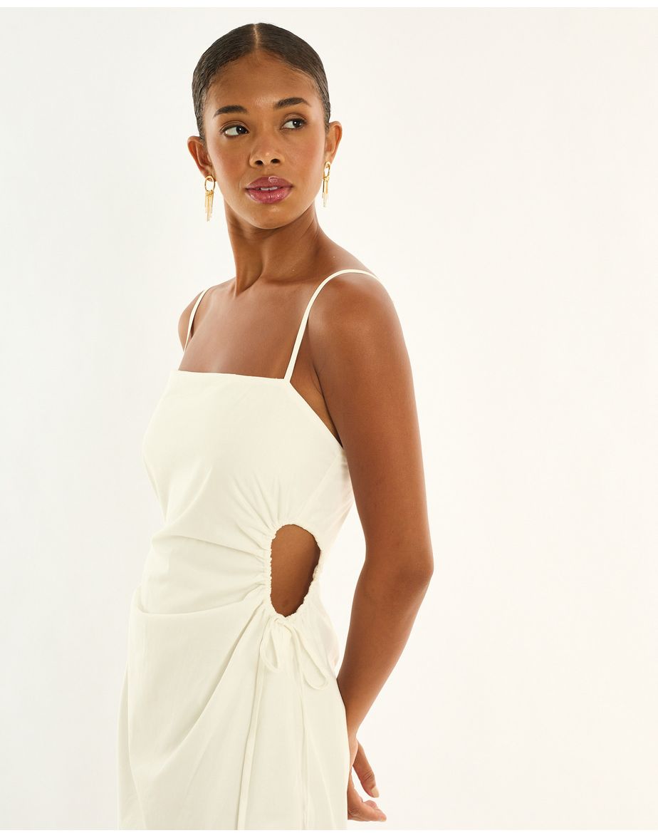 Vestido milano art off-white