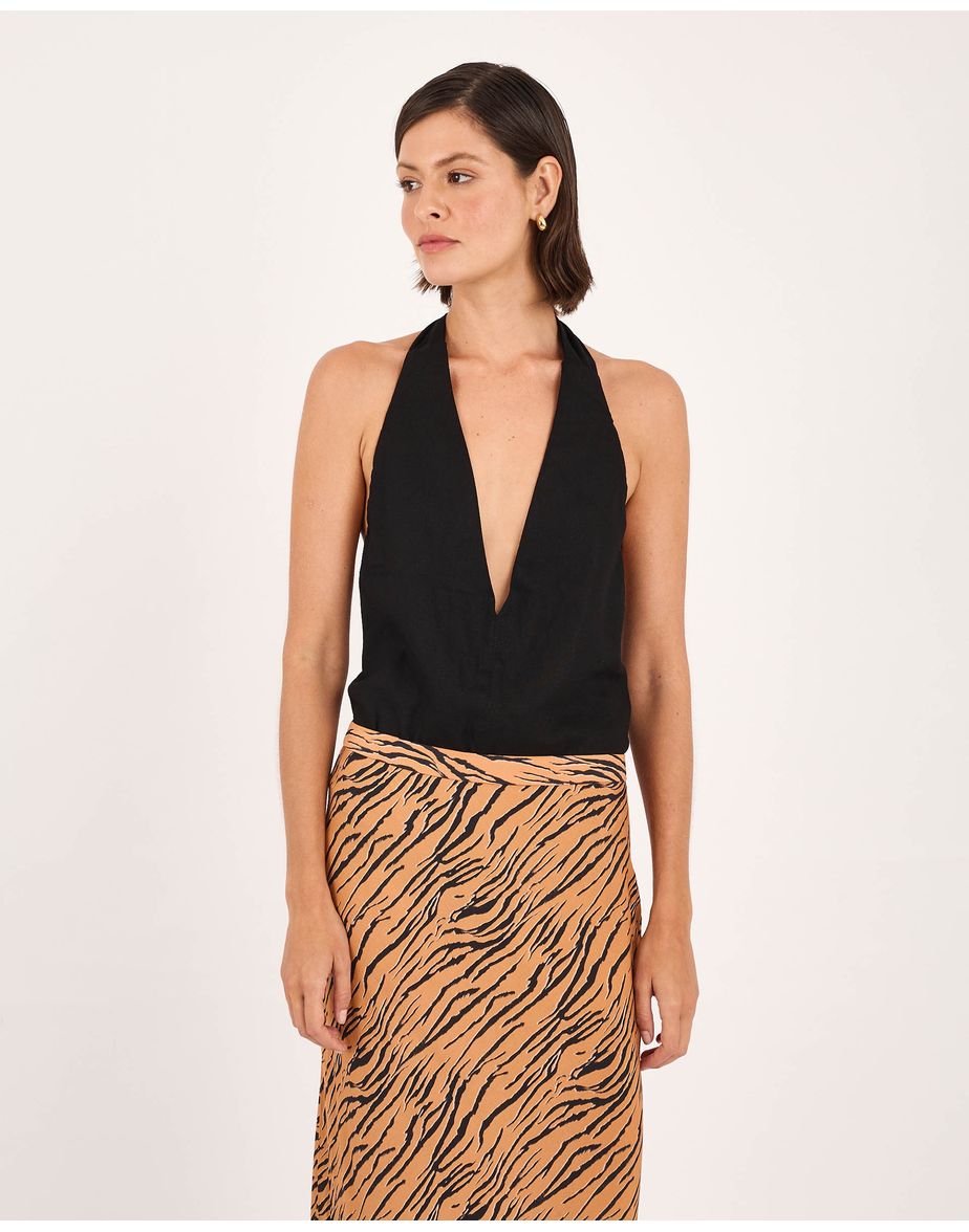 Body frente art preto