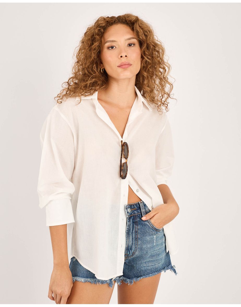 Camisa cotton kas off-white