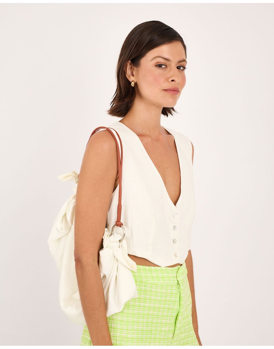 Colete cotton lys off-white