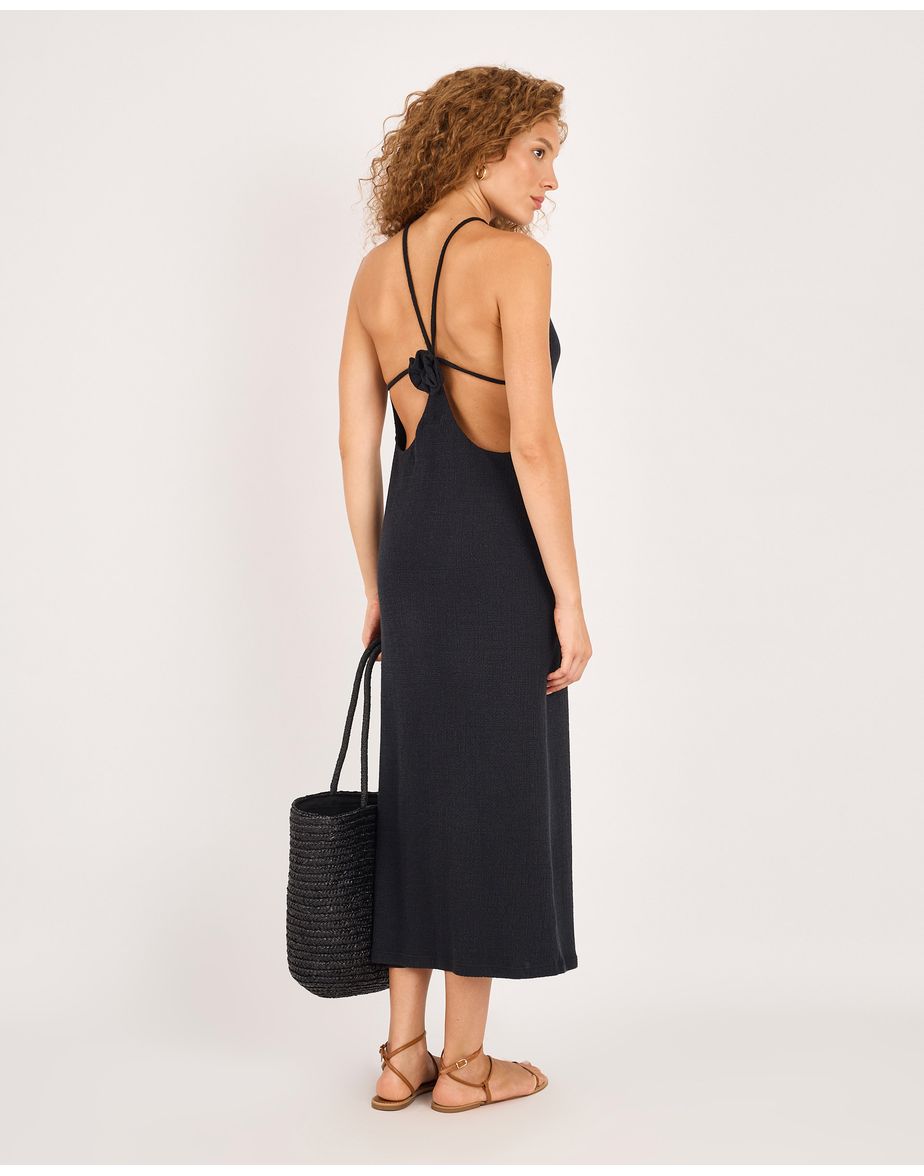Vestido lirio ala preto