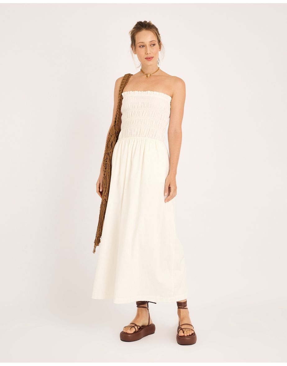Vestido bruma ora off-white