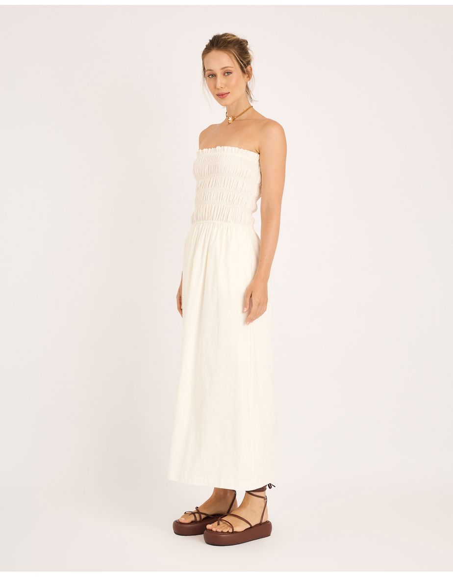Vestido bruma ora off-white