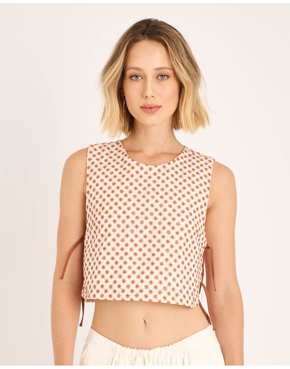 Blusa solara ora marrom