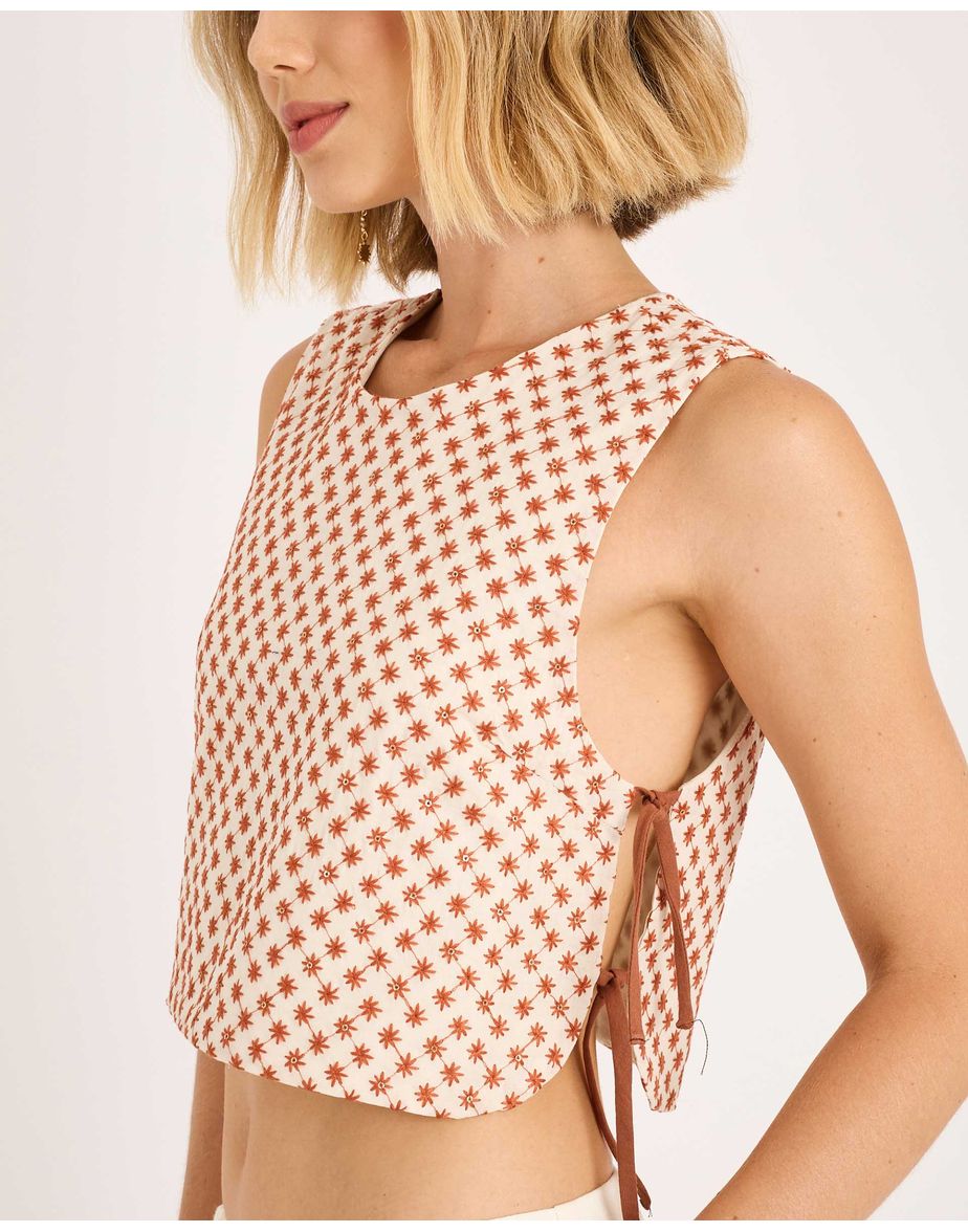 Blusa solara ora marrom