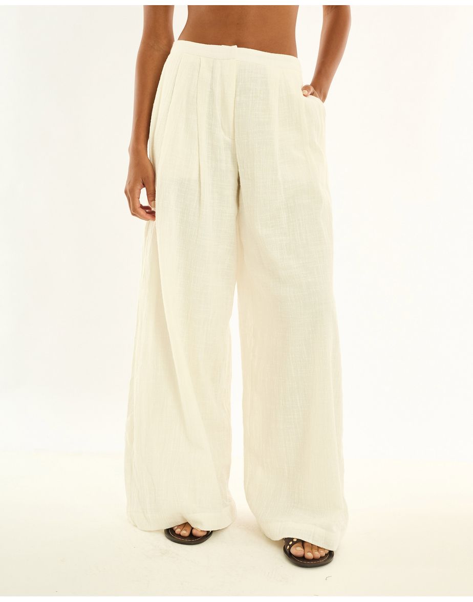 Calça textura ray off-white