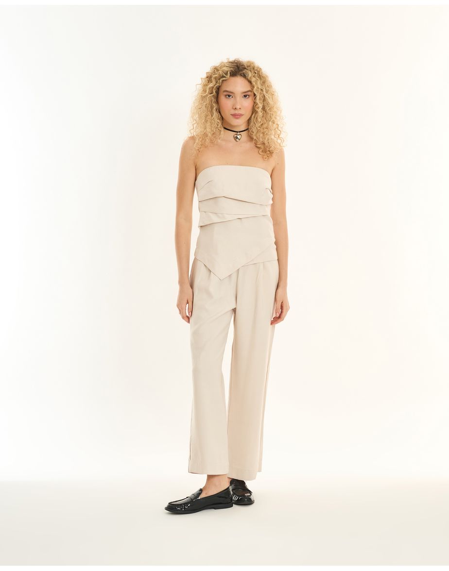 Blusa origami inv off-white