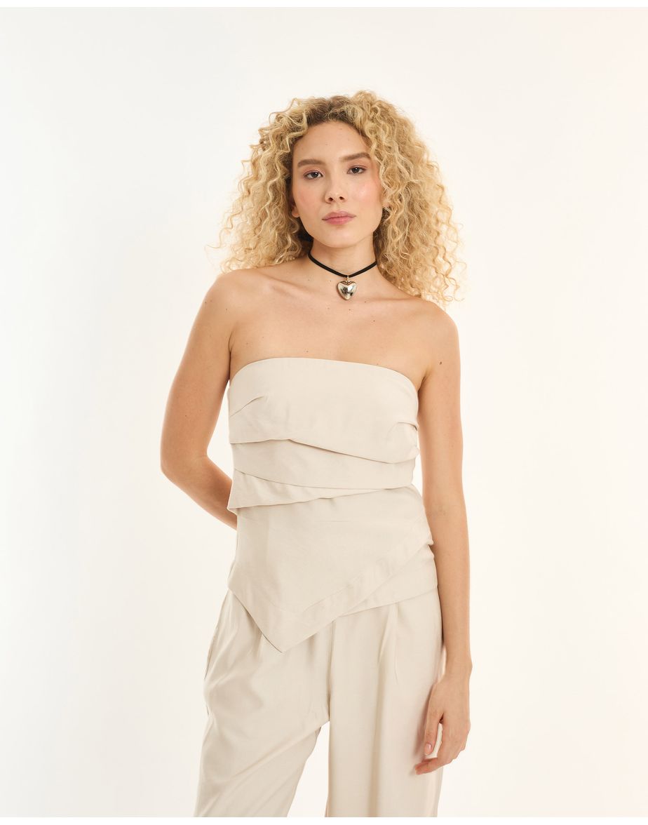 Blusa origami inv off-white