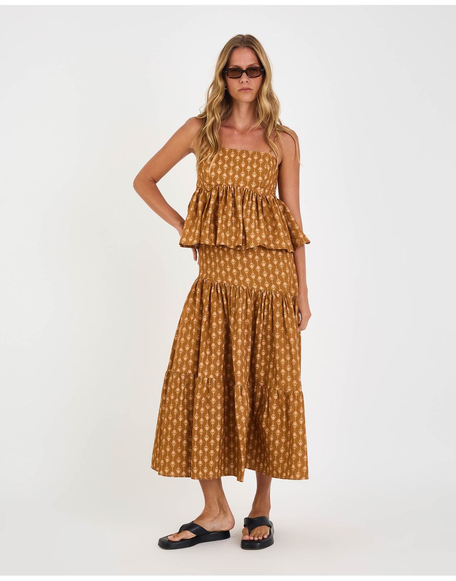 Saia curcuma inv estampado