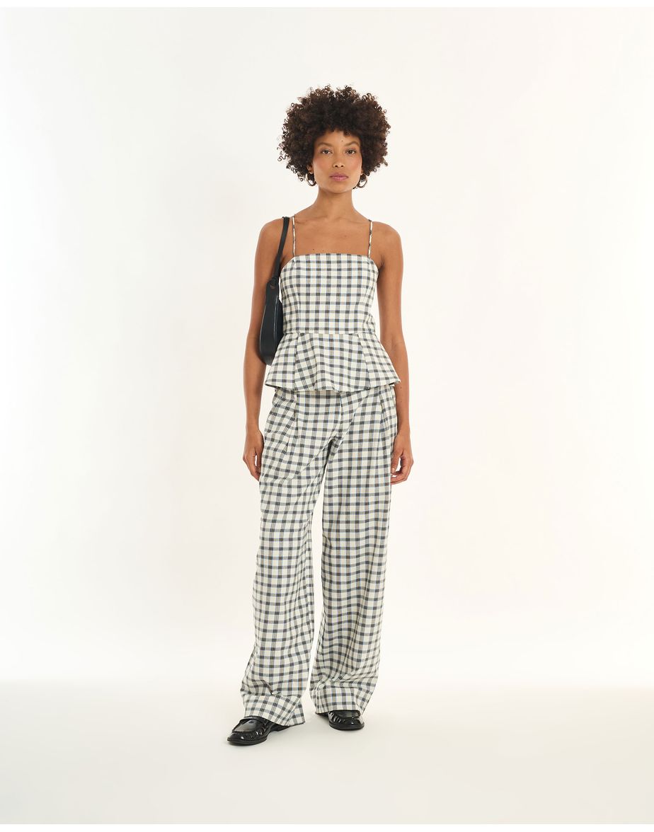 Blusa check inv xadrez