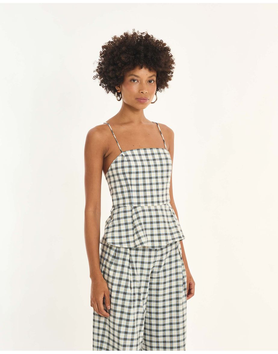 Blusa check inv xadrez