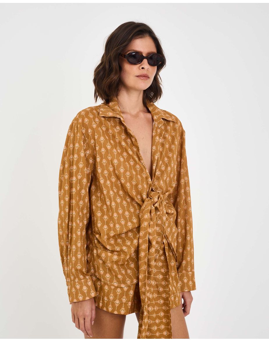 Camisa curcuma inv estampado
