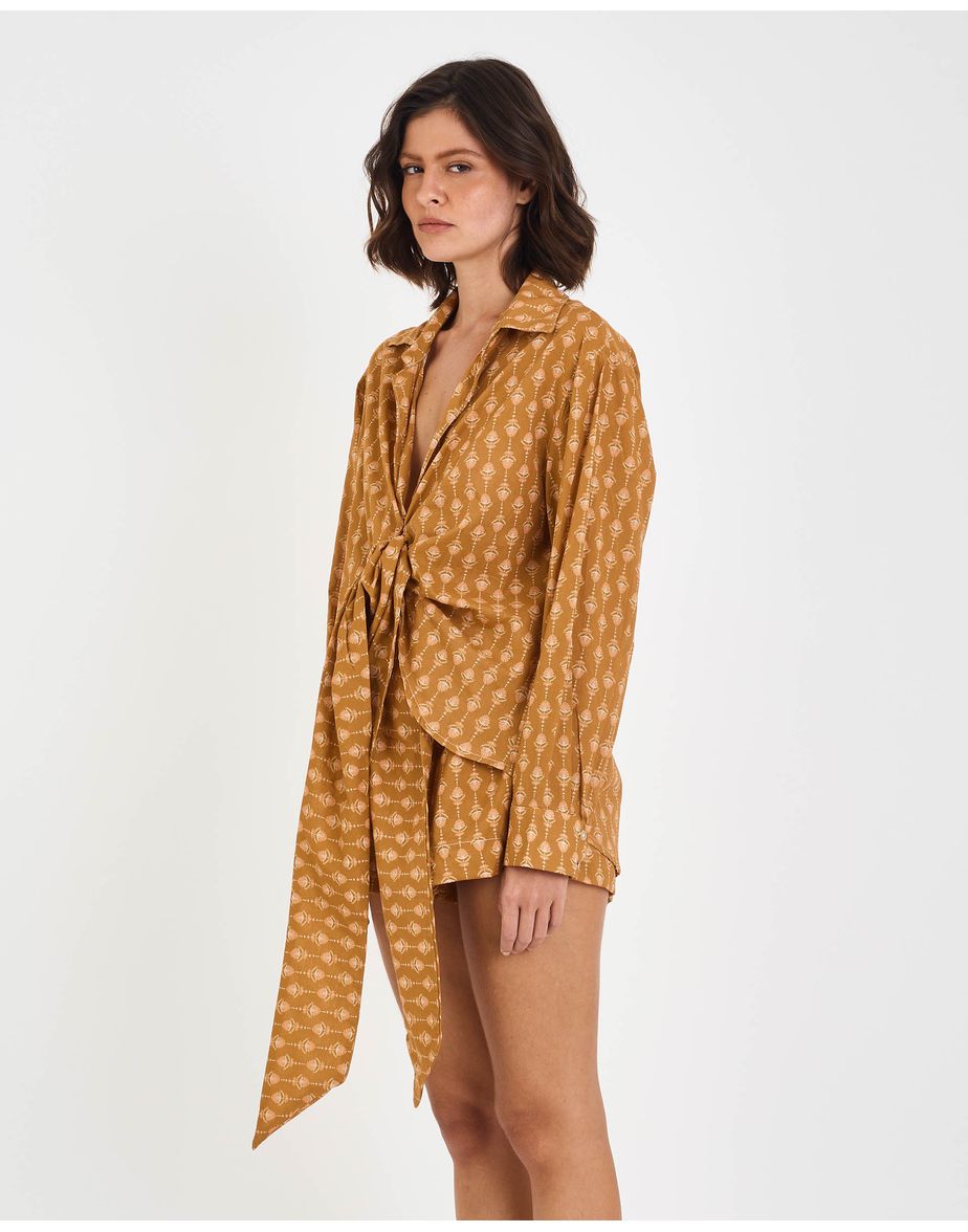 Camisa curcuma inv estampado