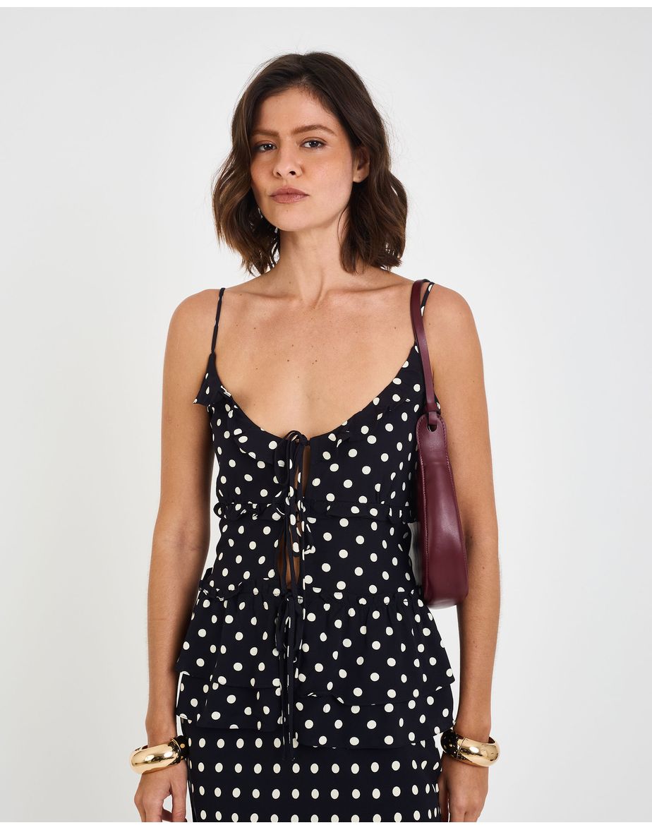 Blusa poa inv estampado