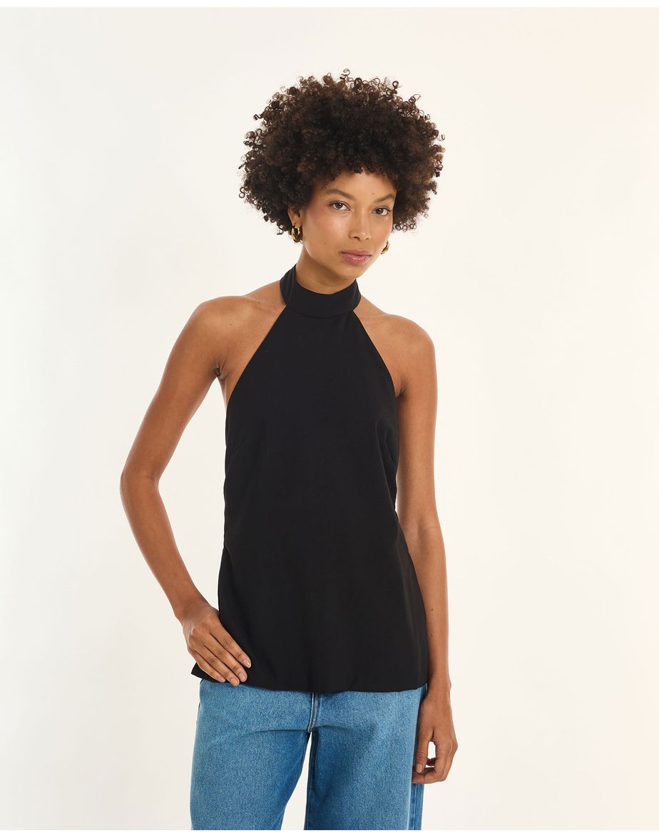 Blusa costas inv preto