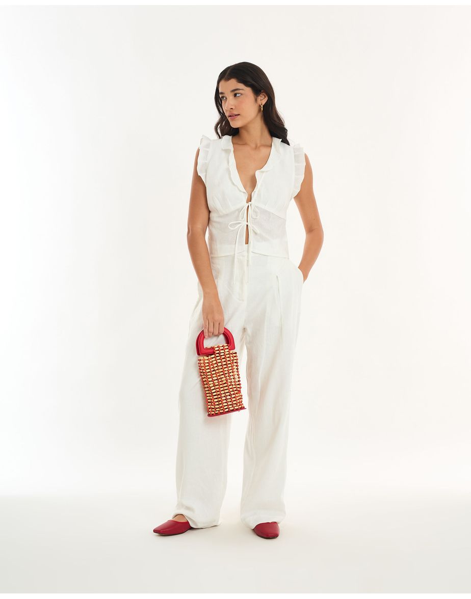 Blusa cambraia alt off-white