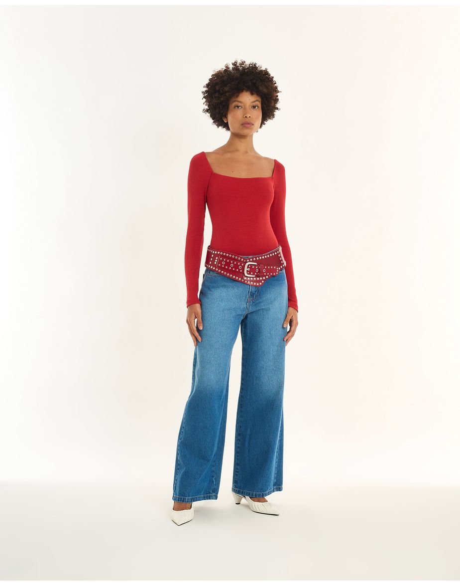 Body manga inv vermelho