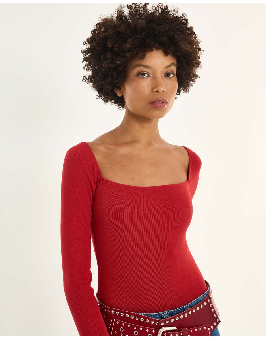 Body manga inv vermelho
