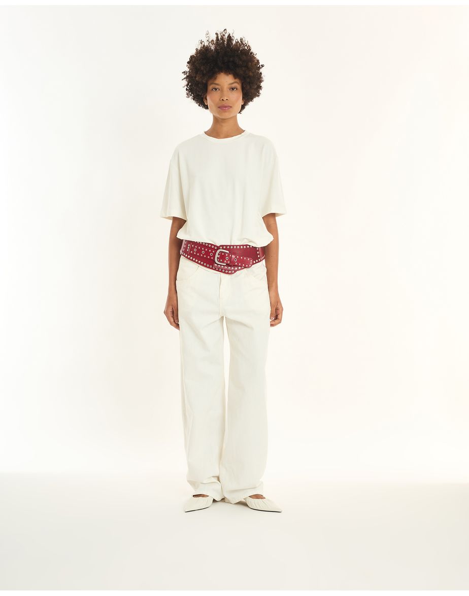 Camiseta over inv off-white